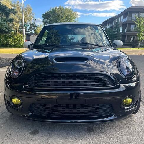 Ronnin - Fits 2007-2015 Mini Cooper R55 R56 R57 R58 R59 Upgraded LED Halo Rim Projector Headlights Assembly Pair | Black Smoke in Saudi Arabia