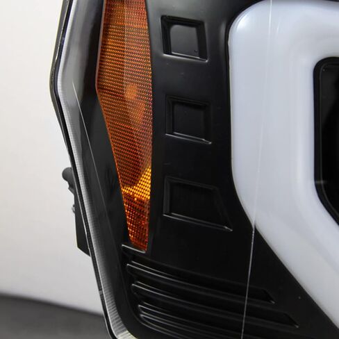 AKKON - For 09-14 Ford F150 Pickup Black Housing DRL Daylight LED Strip Halogen Type Projector Headlights Lamps in Kuwait