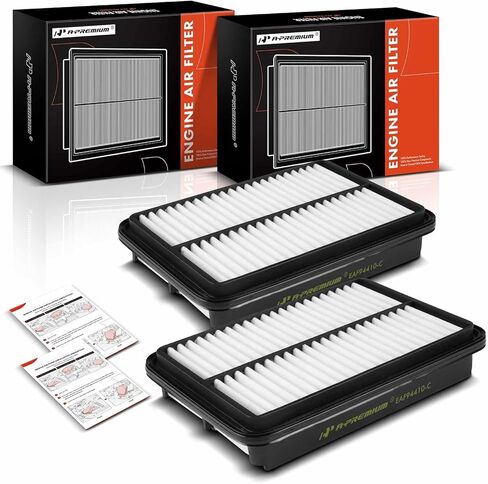 A-Premium 2-PC Engine Air Filter Compatible with Hyundai Santa Fe 2001-2006, 2.4L 2.7L 3.5L in Saudi Arabia