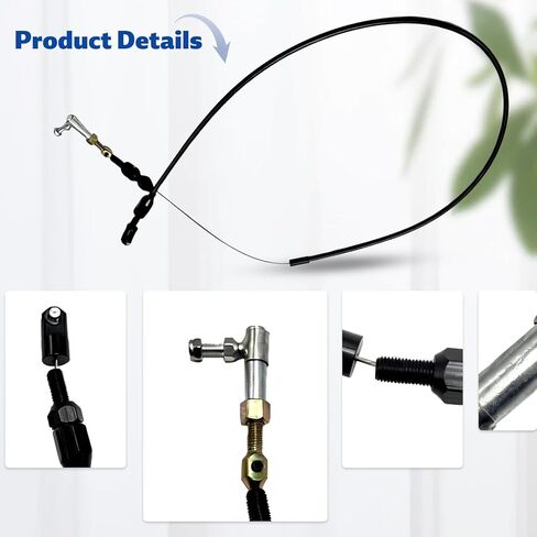 XTC-1000HT طقم كابل خانق عالمي قابل للتعديل مقاس 24 بوصة مع غطاء أسود من الفولاذ المقاوم للصدأ وتركيبات سوداء in Saudi Arabia