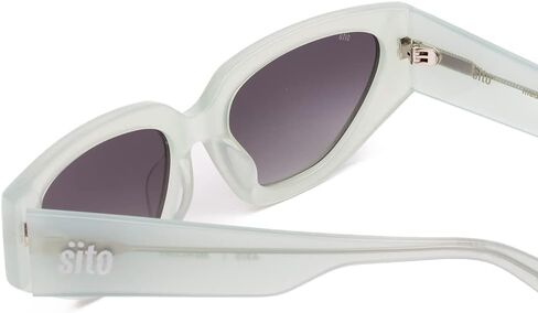 SITO SHADES Axis Designer نظارة شمسية نسائية على شكل عين القطة، نظارات شمسية للمهرجانات القديمة، عدسات غير مستقطبة عصرية عصرية in Kuwait