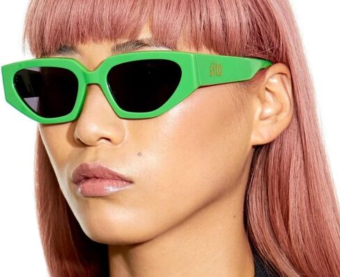 SITO SHADES Axis Designer نظارة شمسية نسائية على شكل عين القطة، نظارات شمسية للمهرجانات القديمة، عدسات غير مستقطبة عصرية عصرية in Kuwait