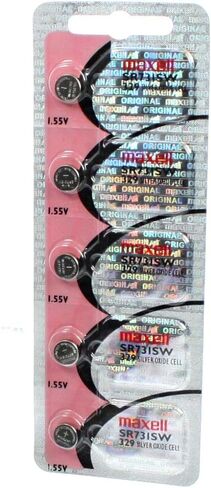 Maxell Watch Battery Button Cell SR731SW 329 Pack of 5 Batteries in Saudi Arabia