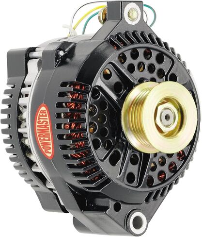 Powermaster - Alt Ford 3G Black 200A 6 grv & 1V بكرة كبيرة الإطار Str MTG مترابطة MTG الأذن مع سرج محول Reg in Saudi Arabia