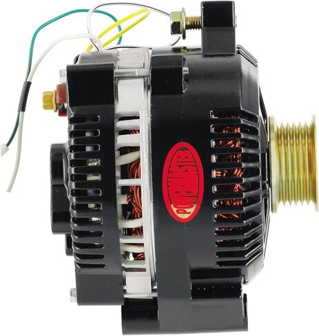 Powermaster - Alt Ford 3G Black 200A 6 grv & 1V بكرة كبيرة الإطار Str MTG مترابطة MTG الأذن مع سرج محول Reg in Saudi Arabia