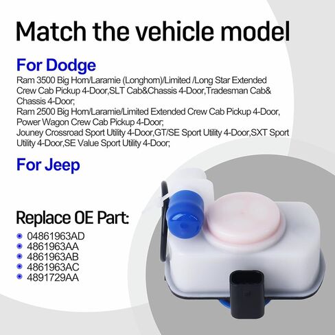Fuel Vapor Leak Detection Pump 04861963AD 4861963AA 4861963AB 4861963AC 4891729AA for Dodge Avenger Chrysler Sedan Jeep Commander Ram 2500 3500 in Saudi Arabia
