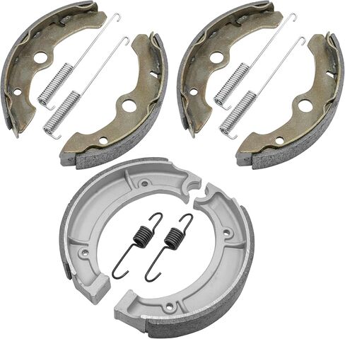 Caltric Front & Rear Brake Shoes Compatible with Yamaha Kodiak 400 Yfm400Fw Yfm-400Fw 1993-1998 in Saudi Arabia