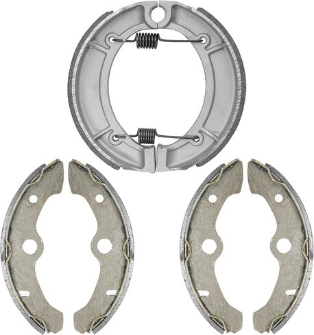Caltric Front & Rear Brake Shoes Compatible with Yamaha Kodiak 400 Yfm400Fw Yfm-400Fw 1993-1998 in Saudi Arabia