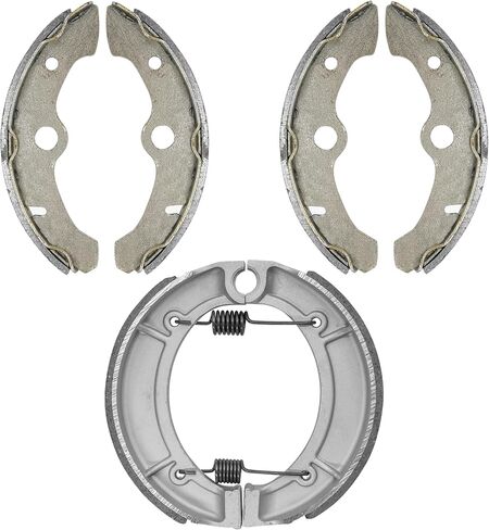 Caltric Front & Rear Brake Shoes Compatible with Yamaha Kodiak 400 Yfm400Fw Yfm-400Fw 1993-1998 in Saudi Arabia