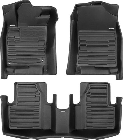 TuxMat - for Porsche Macan 2014-2026 Models - Custom Car Mats - Maximum Coverage, All Weather, Laser Measured - This Full Set Includes 1st and 2nd Rows in Kuwait