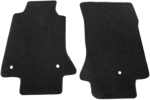 FREEMOTOR802® Nylon Car Floor Mats Carpets Liner, Fits 2005-2013 Chevrolet Corvette C6, Factory Fitment Auto Interior Accessories Replacement Non-Slip, Black W/ C6 Logo 2PCS in Kuwait