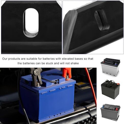 Base Clamp Battery Hold Down, Car Battery Tie Down Bracket Replacement with 304 Stainless Steel M6 Bolt, OEM #14005061 Vehicle Batteries Holder Compatible with Select Models in Kuwait