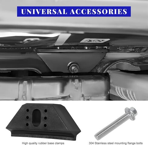 Base Clamp Battery Hold Down, Car Battery Tie Down Bracket Replacement with 304 Stainless Steel M6 Bolt, OEM #14005061 Vehicle Batteries Holder Compatible with Select Models in Kuwait