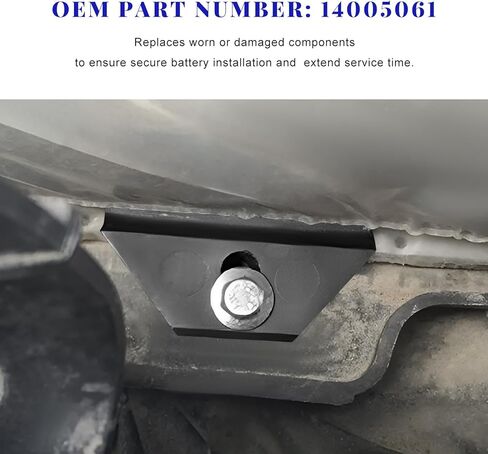Base Clamp Battery Hold Down, Car Battery Tie Down Bracket Replacement with 304 Stainless Steel M6 Bolt, OEM #14005061 Vehicle Batteries Holder Compatible with Select Models in Kuwait