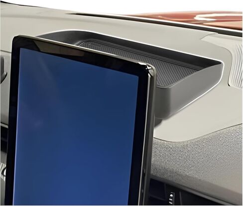 SXCY لعام 2025 علبة تنظيم لوحة القيادة Ford Mustang Mach E [شاشة 15.5 بوصة فقط] لـ 2021-2025 Ford Mach E Accessories صينية خلفية للشاشة 2025 Mach E خلف علبة منظم وحدة التحكم في لوحة القيادة in Kuwait