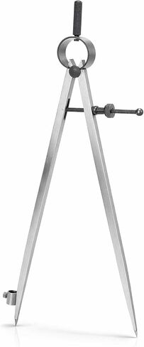 Drafting Compass, Drawing Compass for Art, Carbon Steel Wing Divider Line Location Scriber, Drawing Compasses Craft Rotating Tool, Leathercraft Compass for DIY Geometry Drawing(200mm) in Kuwait