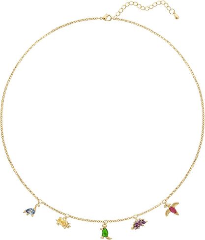 14K Gold Plated Cubic Zirconia Dinosaur Necklace for Women, Animal Gold Pendant Necklace Dainty Crystal Layered Necklace Chain Birthday Gift Jewelry in Saudi Arabia