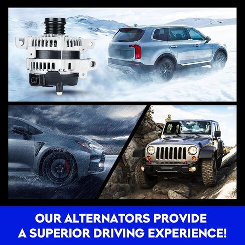 New Alternator for Cadillac CTS 2.8L 2005-2007 3.6L 2004-2007, 140Amp 12V, High Output Alternator Replace for ‎11044 104210-3191 104210-443 AL8521X 25751145 25756439 AR101940BB1 in Saudi Arabia