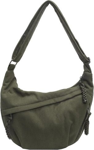 Corduroy Tote Bag for Women,Hobo Crossbody Bags for Women Unisex Shoulder Bag Cross Body Purses and Handbags in Kuwait