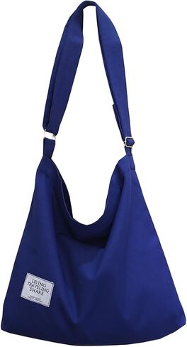 Large Size Canvas Shoulder Bag,Hobo Tote Handbag Crossbody Bags for Women in Saudi Arabia