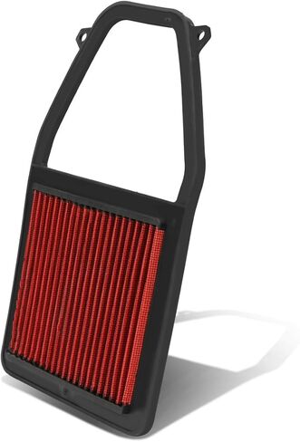DNA Motoring AFPN-066-RD Clean Air Washable Drop In Panel Air Filter Enhance Engine Performance Power & Acceleration Improve [Compatible with 12-15 Civic 1.8L / 13-15 ILX 2.0L] in Saudi Arabia