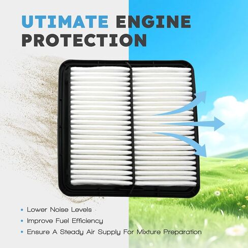 Engine & Cabin Air Filter Kit Compatible with Subaru Outback Legacy Forester Crosstrek Impreza WRX WRX STI Tribeca 2005-2021 Replaces 16546-AA090 & 72880-FG000 in Kuwait