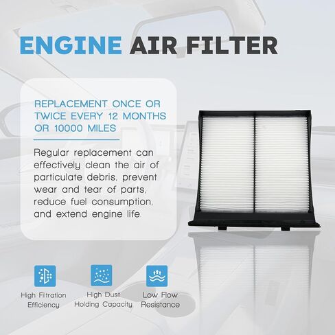 Engine & Cabin Air Filter Kit Compatible with Subaru Outback Legacy Forester Crosstrek Impreza WRX WRX STI Tribeca 2005-2021 Replaces 16546-AA090 & 72880-FG000 in Kuwait