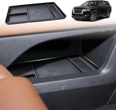 منظم وحدة التحكم المركزية السفلية متوافق مع Nissan Pathfinder 2022 2023 2024 2025 2026 الملحقات الداخلية صندوق تخزين مسند الذراع الأرضي صينية إدراج مقسم المقصورة الداخلية in Saudi Arabia