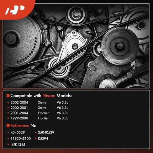 A-Premium 52.97 Inch Engine Serpentine Drive Belt Compatible with Nissan Frontier 1999-2004, Xterra 2000-2004, 3.3L in Saudi Arabia