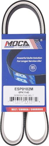 MOCA 6PK1140 Fabric Faced Serpentine Belt Fits for 08-11 for Ford Edge & 09-10 for Flex 3.5L, 19-20 for Lincoln Continental 3.7L, 07-10 for Lincoln MKX 3.5L, 11-13 for Mazda 6 3.7L in Saudi Arabia