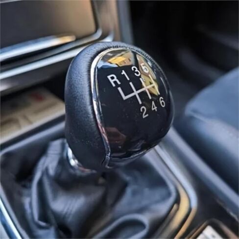 مقبض ناقل الحركة اليدوي لرأس السيارة من أجل Ford لـ C-Max للتركيز لـ Mk2 لـ Mk3 لـ Grand لـ C-Max Galaxy لـ Kuga مخصص لكرة الرأس S-Max (5 سرعات سوداء) in Kuwait