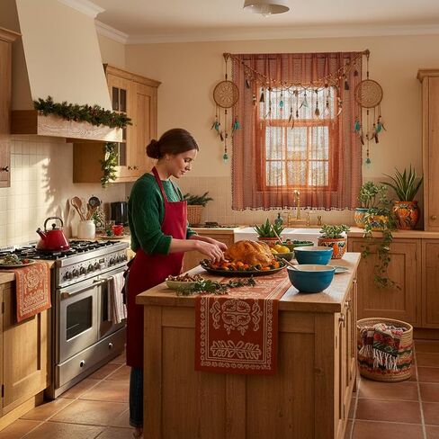 Terracotta Curtains,Over Sink Cotton Blend Crochet Sheer Kitchen Curtain 36 Inches Rod Pocket Farmhouse Vintage Lace Cafe Drapes Valance for Small Window,2 Panels in Kuwait