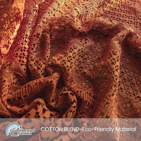 Terracotta Curtains,Over Sink Cotton Blend Crochet Sheer Kitchen Curtain 36 Inches Rod Pocket Farmhouse Vintage Lace Cafe Drapes Valance for Small Window,2 Panels in Kuwait