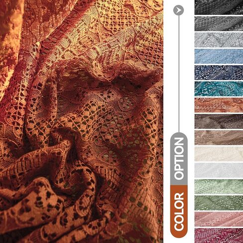 Terracotta Curtains,Over Sink Cotton Blend Crochet Sheer Kitchen Curtain 36 Inches Rod Pocket Farmhouse Vintage Lace Cafe Drapes Valance for Small Window,2 Panels in Kuwait