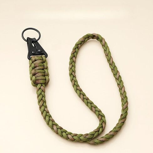 Braided Paracord Lanyard with Whistle - Heavy Duty Keychain & Wrist Strap for Phone, Keys, and Outdoor Use in Saudi Arabia