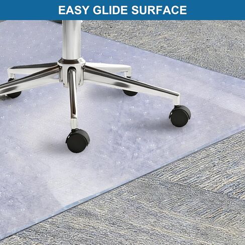 حصيرة كرسي مكتب واضحة للسجاد - 36 "x48" حماية شاقة للسلالات المنخفضة - ليست مناسبة للأرضيات الصلبة in Kuwait