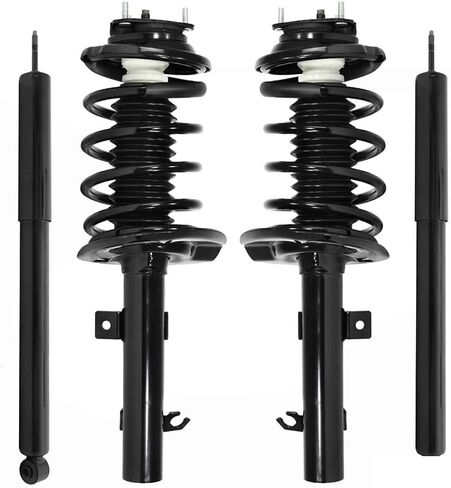 COMPLETESTRUTS - Front Complete Strut Assemblies with Coil Springs and Rear Shock Absorbers Replacement for 2006-2011 Ford Focus - Set of 4 in Kuwait