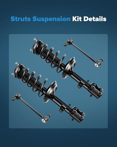 Struts Rear Complete Strut Assembly Sway Bar Links Kit 4 pck, shocks and struts for Toyota Highlander 2008-2013 ，for Toyota Venza 2013-2015 complete struts (Notice only AWD) in Kuwait