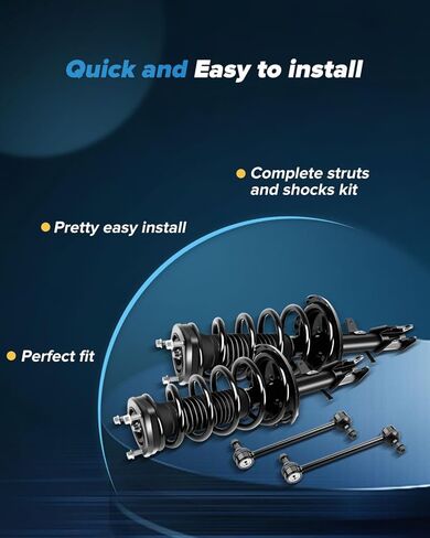 Struts Rear Complete Strut Assembly Sway Bar Links Kit 4 pck, shocks and struts for Toyota Highlander 2008-2013 ，for Toyota Venza 2013-2015 complete struts (Notice only AWD) in Kuwait