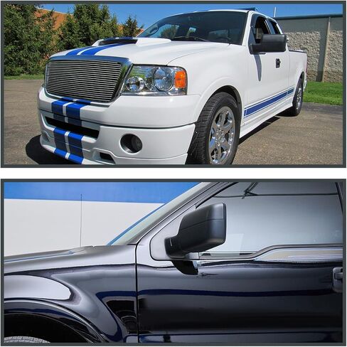 Spec-D Tuning Left Driver Side Manual Fold Non Heated Side Mirror Compatible with 2004-2014 Ford F150 F-150 Truck in Kuwait