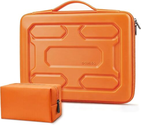 DOMISO 14 inch Laptop Sleeve with Accessory Bag Computer Bag Waterproof EVA Protective Carrying Case for 14" ThinkPad E480/Yoga 920/13.5" Microsoft Surface Book/HP Pavilion 14 Stream 14,Pink in Kuwait