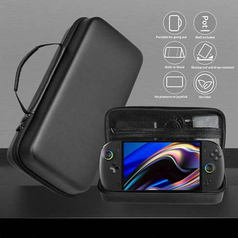 حقيبة حمل XYYORITRIX لجهاز XPlayer OneXFly APEX، حقيبة تخزين صلبة من مادة EVA مقاومة للصدمات ومقاومة للصدمات، الجزء الخارجي من جلد البولي يوريثان مقاوم للماء والغبار، حقيبة يد ذات سعة كبيرة in Kuwait