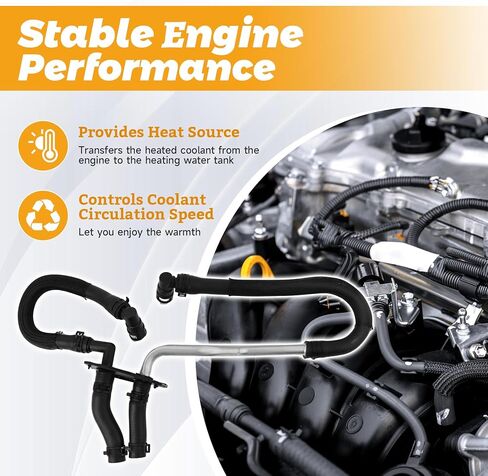 مجموعة خرطوم السخان، استبدال 55038032AK، متوافقة مع جيب جراند شيروكي 5.7L V8 2011-2017، دودج دورانجو 2011-2014 in Saudi Arabia