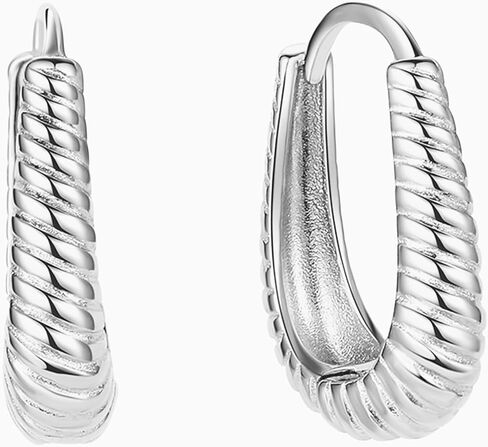 CAITLYNMINIMALIST 18K Gold-Plated & Silver Chunky Hoop Huggie Earrings – 9mm–12mm Thick Mini Hoops for Ear Stacking, Everyday Minimal Jewelry in Saudi Arabia