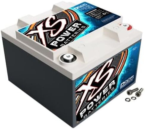 XS Power D925 2000 Amp AGM Battery with M6 Terminal Hardware - 12 Volt 32Ah 641CA Deep Cycle AGM Battery for Car Audio Stereo Systems - 22.26 lbs, Maintenance Free, Sealed Powercell in Kuwait