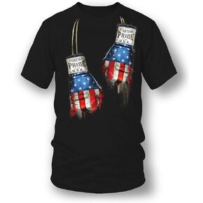 قميص فخر الملاكمة الأمريكي الشرير المعدني، قميص قفازات الملاكمة in Kuwait