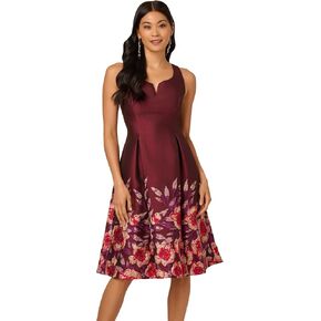Adrianna Papell Women's Notch Scoop Neck Midi in Saudi Arabia