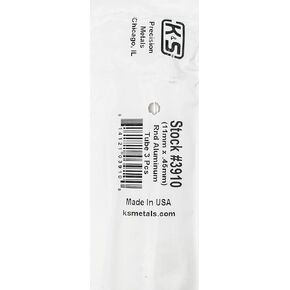 K&S Precision Metals 3909 أنبوب ألومنيوم دائري: 10 مم OD × 0.45 مم جدار × 1 متر طول، 3 قطع، صنع في الولايات المتحدة الأمريكية in Kuwait