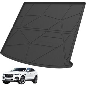 Elsetyler Custom Fit for Cargo Liner 2021-2025 2026 Jaguar F-Pace - Black TPE All Weather Heavy Duty Waterproof Rear Cargo Tray Trunk Floor Mat Protector in Saudi Arabia
