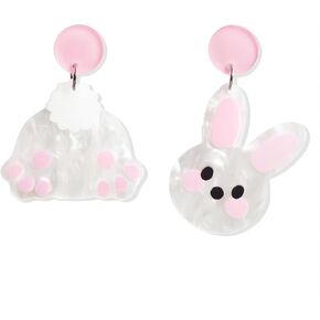 أقراط عيد الفصح للنساء أقراط الأرنب الملونة للربيع الحيوان الأرنب انخفاض القرط المتدلي لقضاء عطلة عيد الفصح السعيد in Kuwait